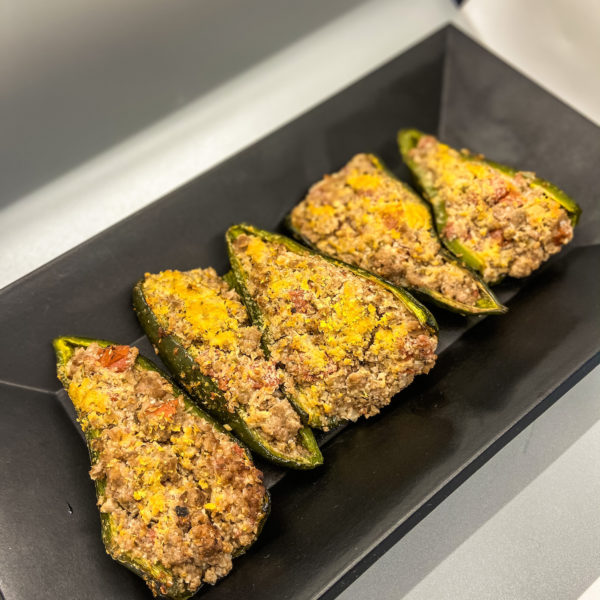 Beef Stuffed Poblano Peppers