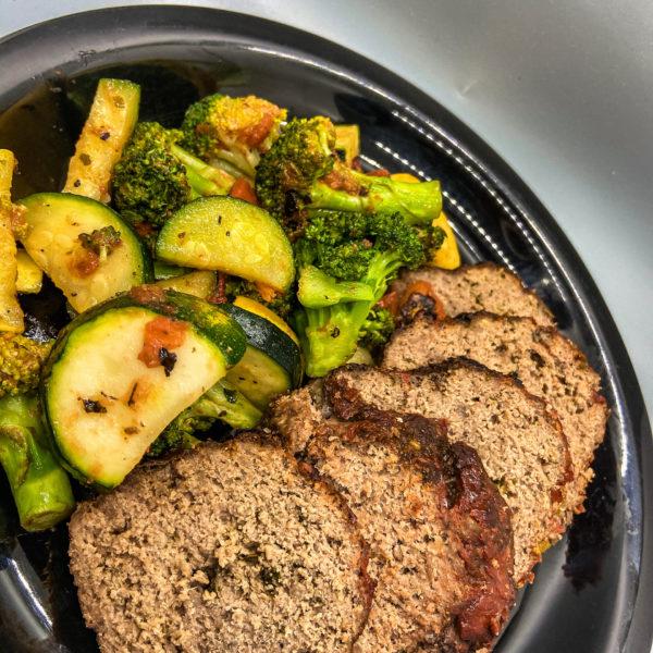 Beef Meatloaf with Mixed Vegetables