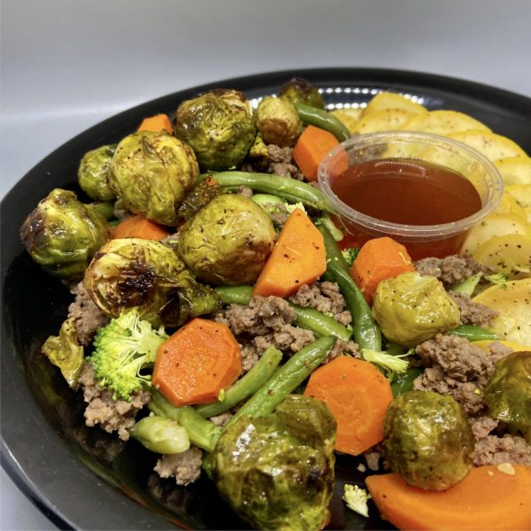 Honey Sriracha Beef with Mixed Vegetables